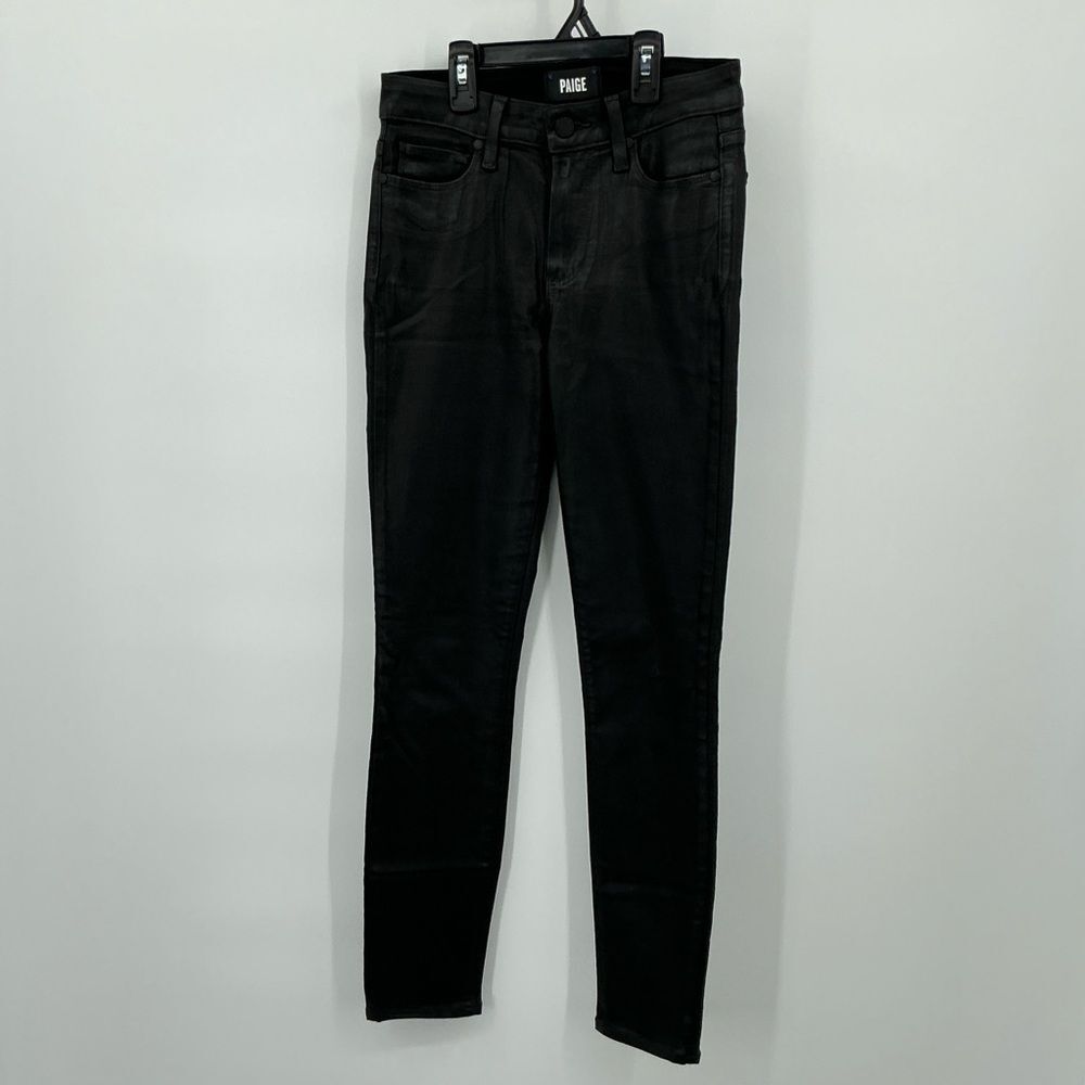 Paige Hoxton Ankle Leather Look Ankle Skinny Jean : 25